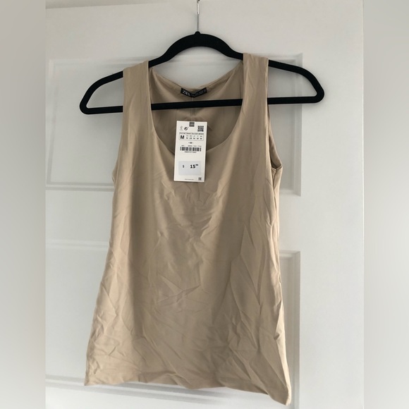 Zara tank top in a tan color NWT - Picture 1 of 2
